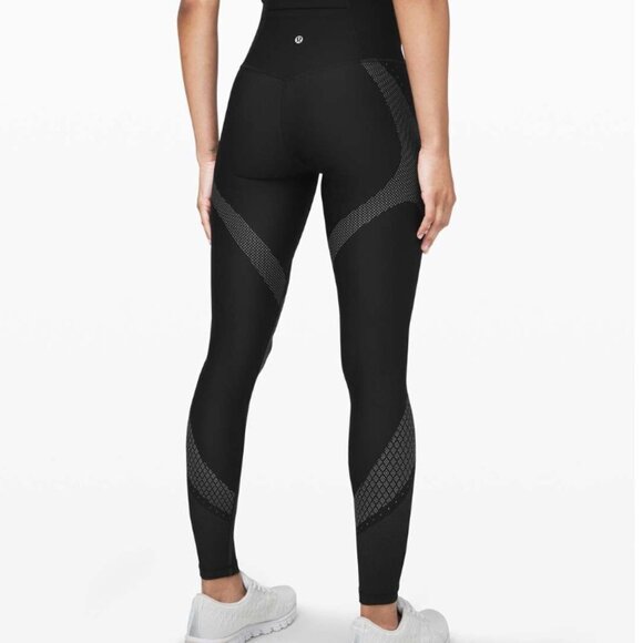 Lululemon Mapped Out High Rise Tight Black/Glacier Grey 28" - Picture 3 of 12